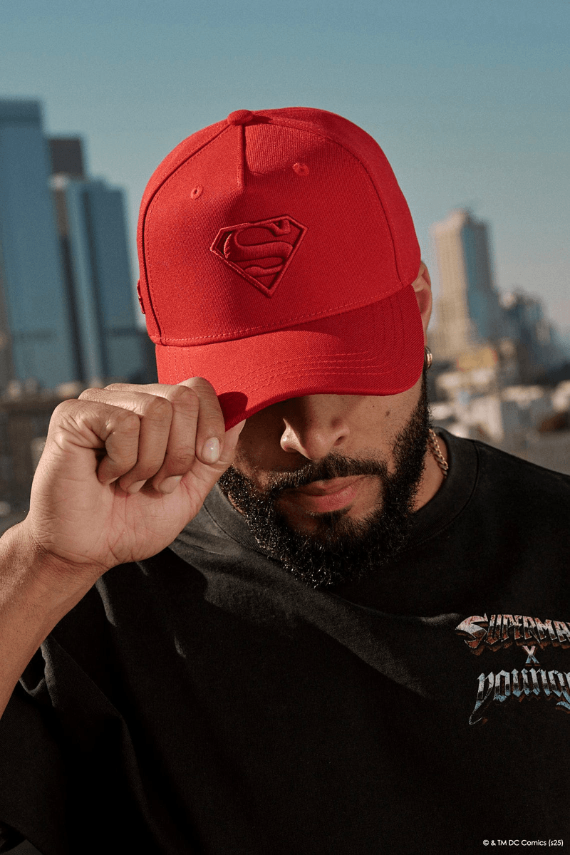 Youngla 9092 - Superman Shield Hats Red