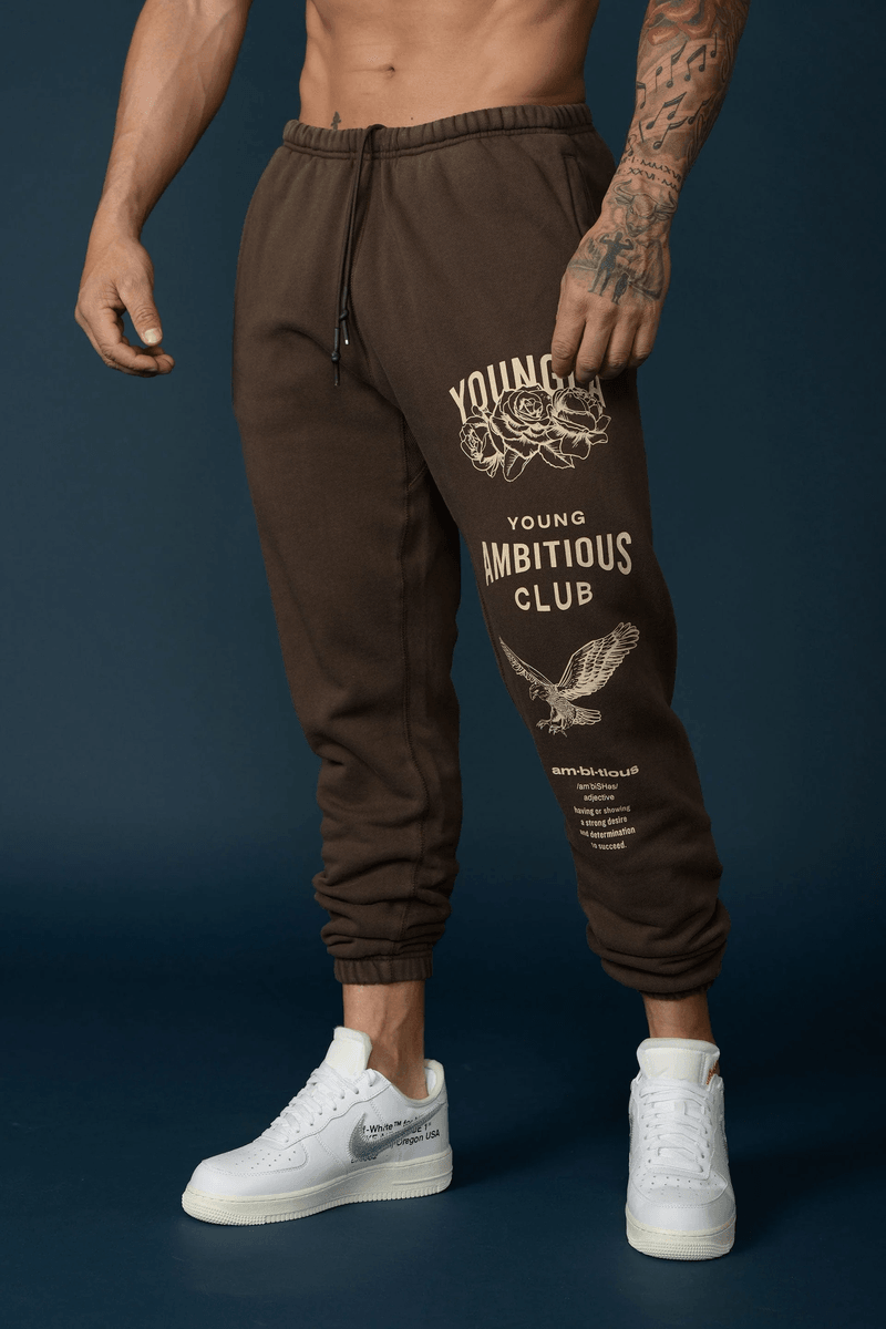 Youngla 233 - The Immortal Joggers Brown Washed
