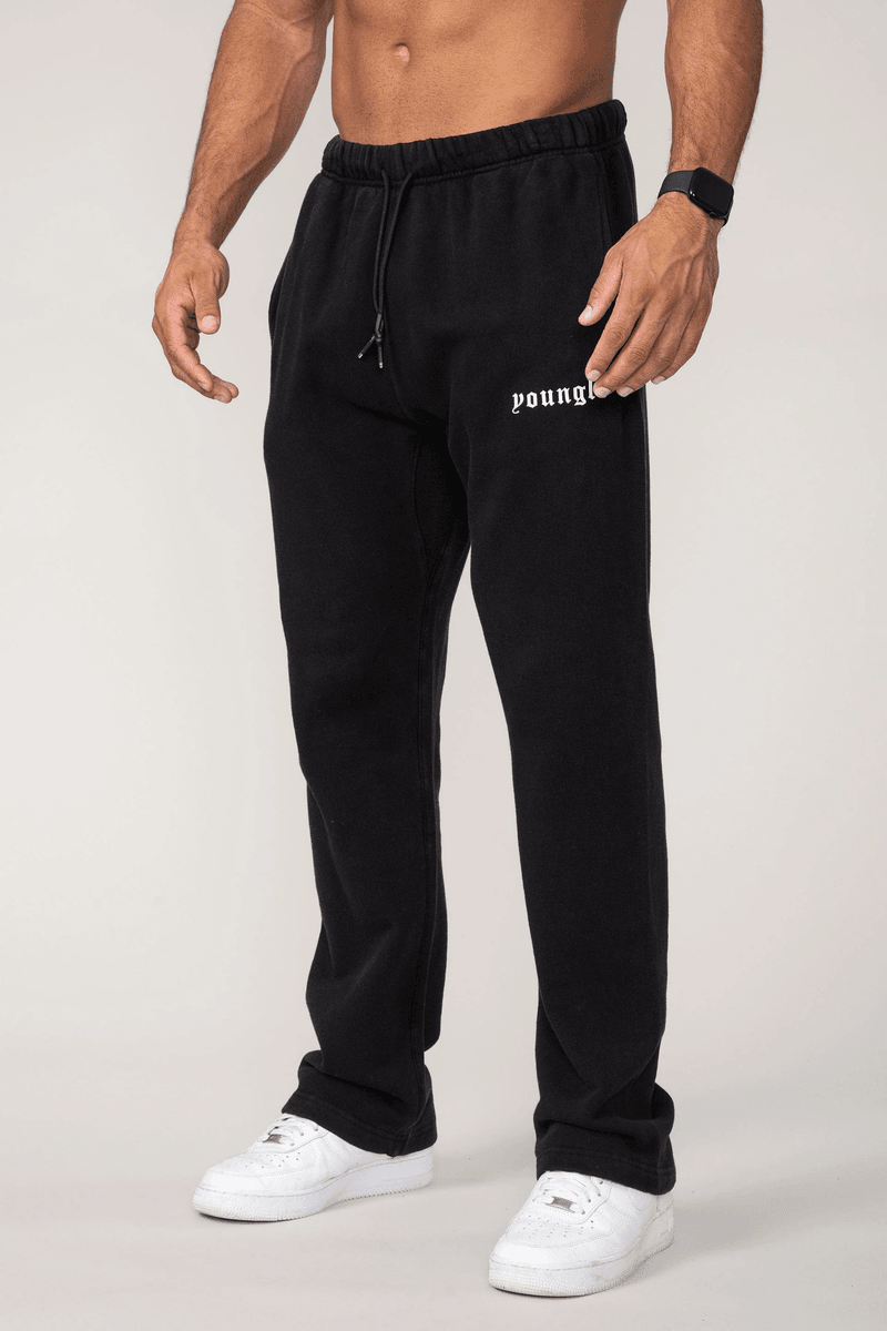Youngla 216 Eternal No Cuff Sweats Black Wash