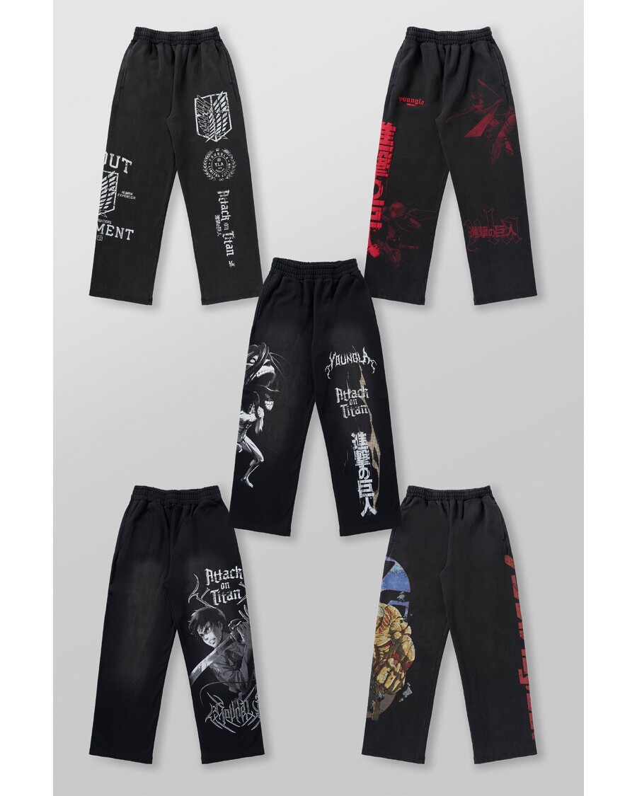 Youngla 2128 - Aot© X Yla Baggy Joggers