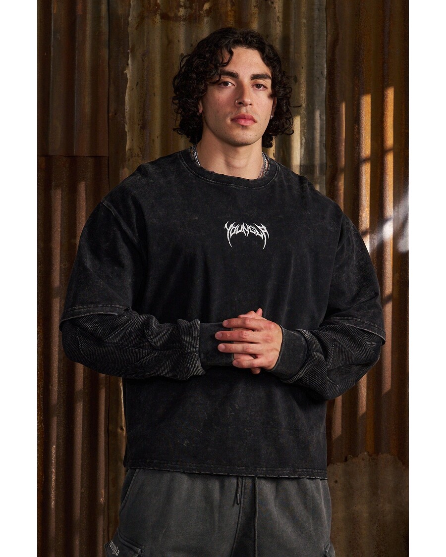 Youngla 8006 - Shadow Twofer Long Sleeves
