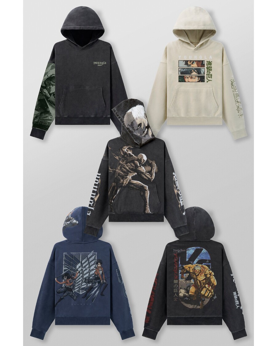 Youngla 5129 - AOT©  x YLA Pullover Hoodies