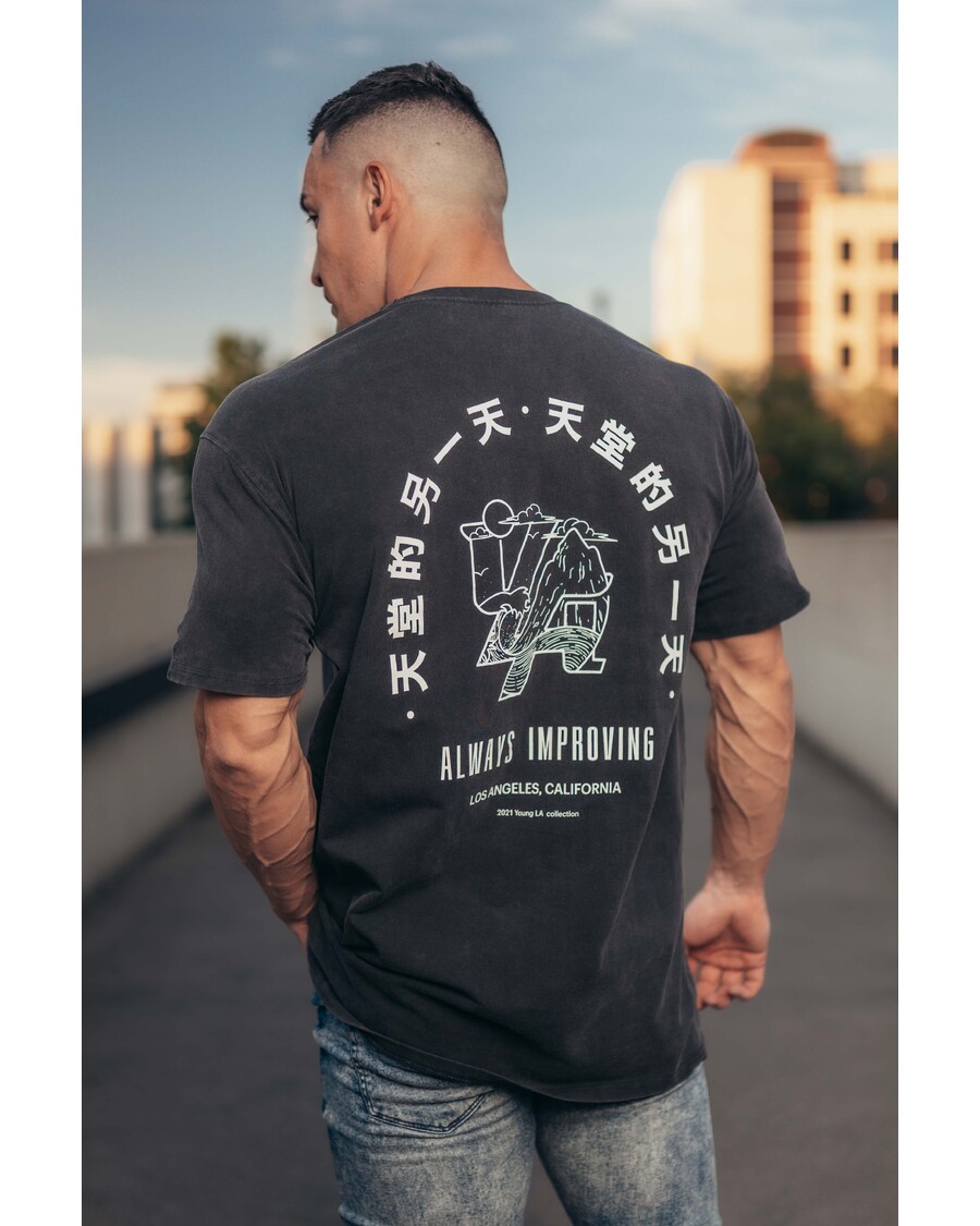 Youngla 449 Washed Drip Tees