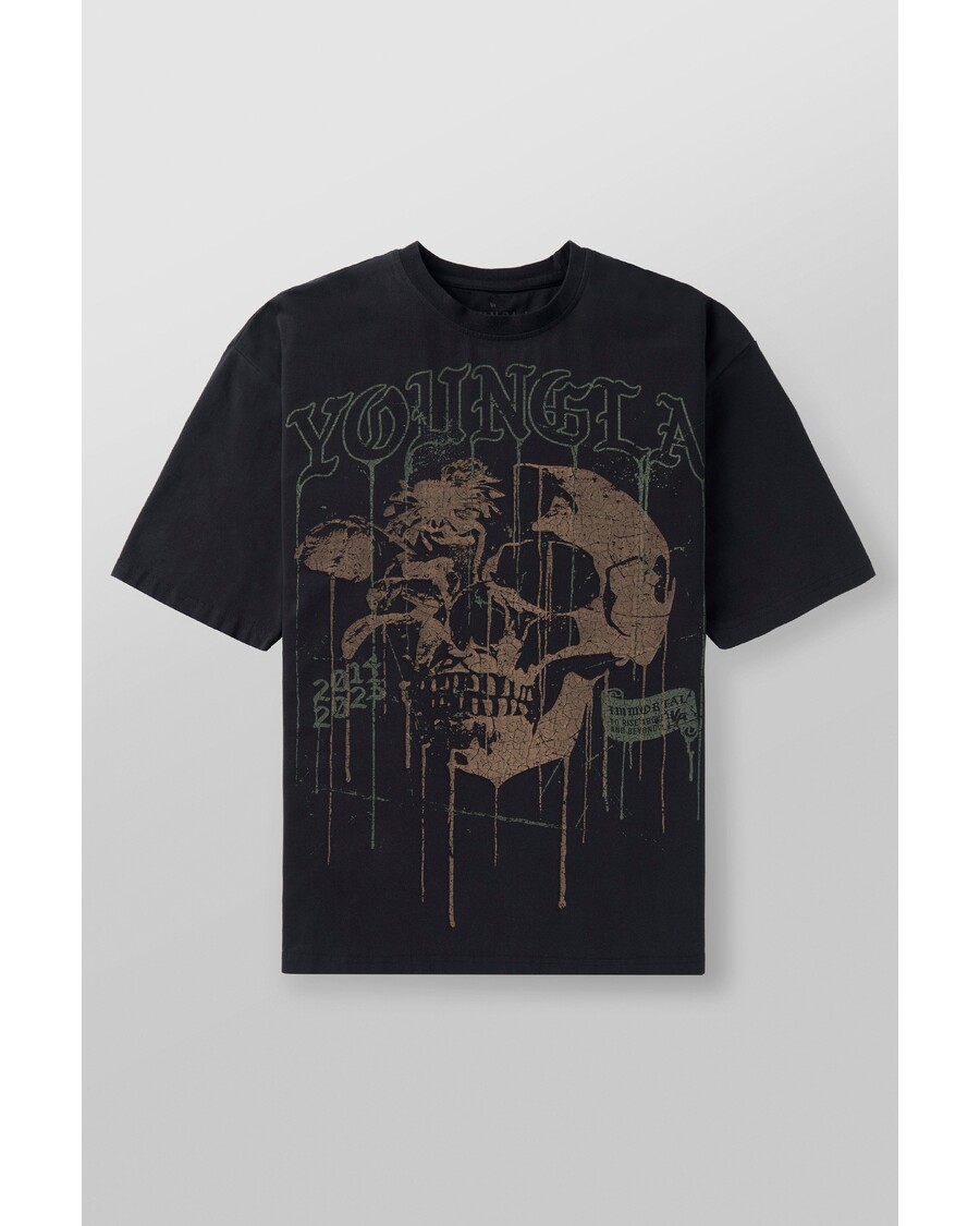Youngla 4116 - Floral Skull Tees