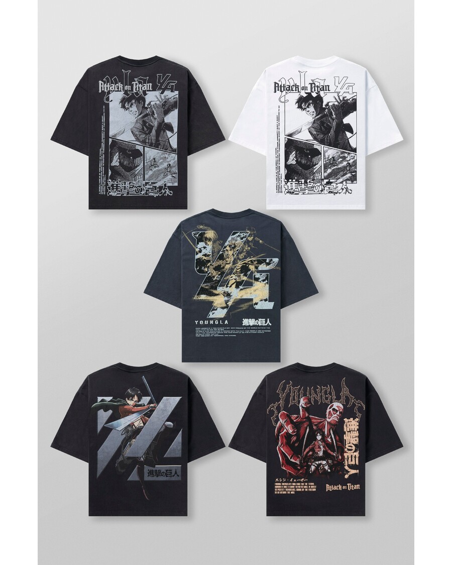 Youngla 4186 - AOT©  x YLA Cropped Tees
