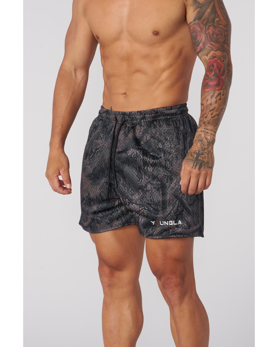 Youngla 1117 - Tree Camo Mesh Shorts