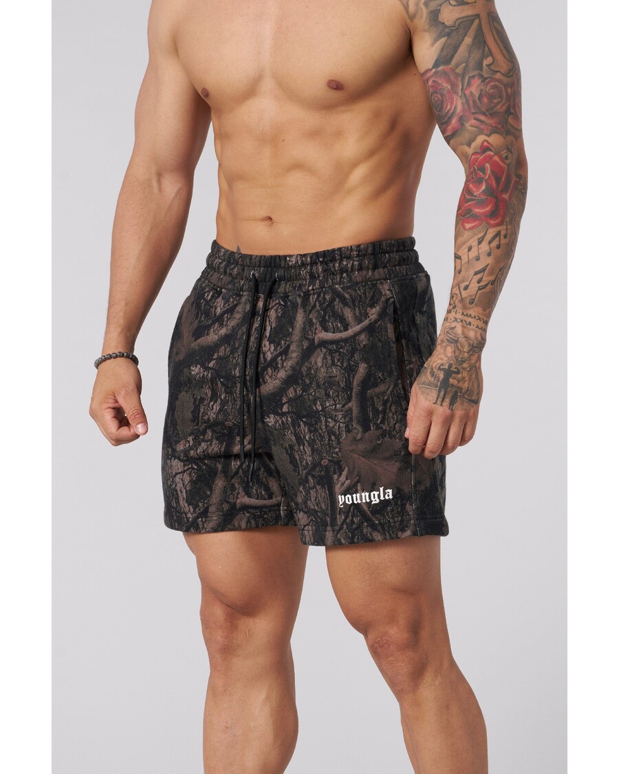 Youngla 1118 - Tree Camo Cotton Shorts