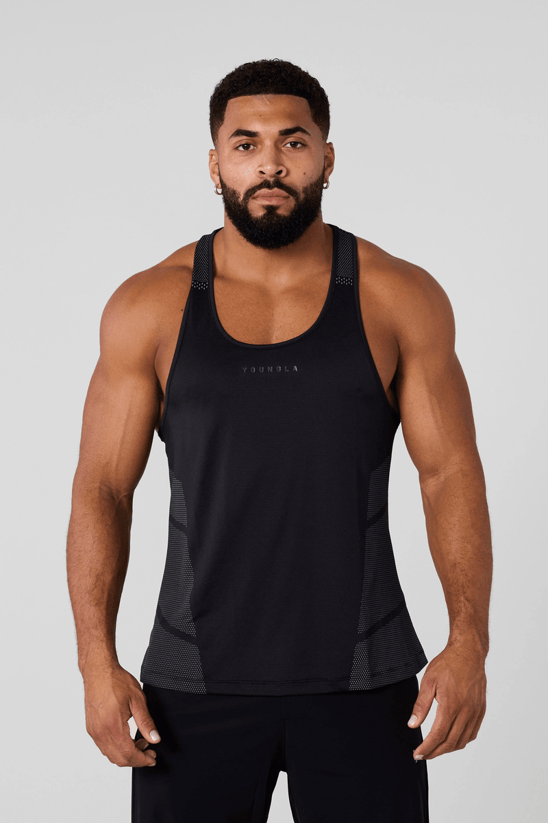 Stringers Product Tanks | Men | Youngla 3042 - Kinetic Workout Stringers Black