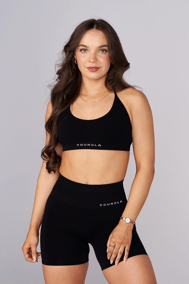 Youngla W342 seamless core bra Spring 24' Black