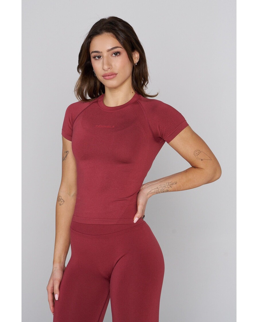 Youngla W446 Sömlös Kurvkompressionst-shirt