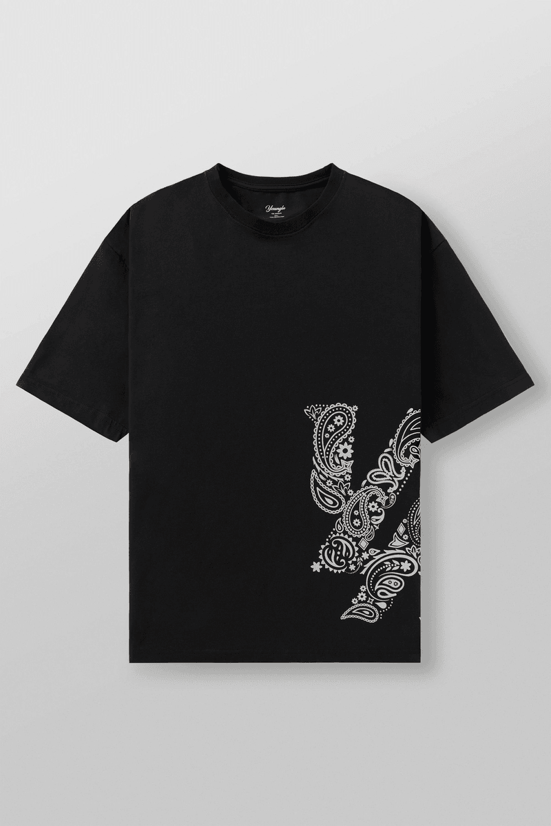 Youngla W448 Bandana Tee Black/White