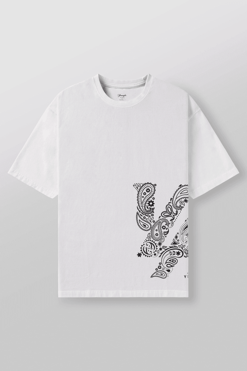 Youngla W448 Bandana Tee White/Black